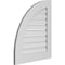 Ekena Millwork Quarter Round Top Left Surface Mount PVC Gable Vent w/ 3-1/2"W x 1"P Standard Frame, 24"W x 28"H GVPQL24X2801SF - alternate 2